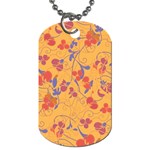 Floral pattern Dog Tag (Two Sides) Front