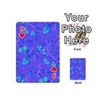 Floral pattern Playing Cards 54 (Mini)  Front - Heart9