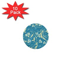 Floral Pattern 1  Mini Buttons (10 Pack)  by Valentinaart