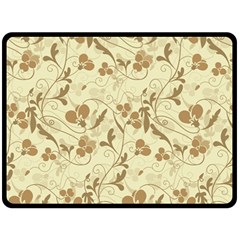 Floral Pattern Double Sided Fleece Blanket (large) 