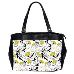 Floral Pattern Office Handbags (2 Sides)  by Valentinaart