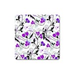 Floral pattern Square Magnet Front