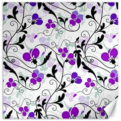 Floral Pattern Canvas 20  X 20   by Valentinaart