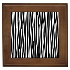 Zebra Pattern Framed Tiles