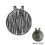 Zebra pattern Hat Clips with Golf Markers Front