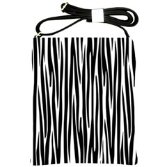 Zebra Pattern Shoulder Sling Bags by Valentinaart