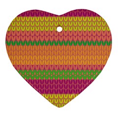 Pattern Heart Ornament (two Sides) by Valentinaart