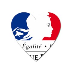 Symbol Of The French Government Heart Magnet by abbeyz71