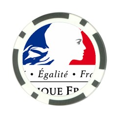 Symbol Of The French Government Poker Chip Card Guard by abbeyz71