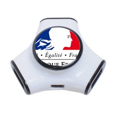 Symbol Of The French Government 3-port Usb Hub by abbeyz71