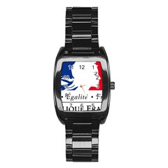 Symbol Of The French Government Stainless Steel Barrel Watch by abbeyz71