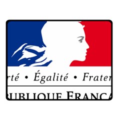 Symbol Of The French Government Double Sided Fleece Blanket (small)  by abbeyz71