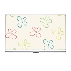 Flower Background Nature Floral Business Card Holders by Simbadda