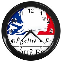 Symbol Of The French Government Wall Clocks (black) by abbeyz71