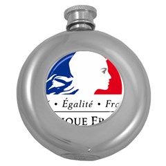 Symbol Of The French Government Round Hip Flask (5 Oz) by abbeyz71