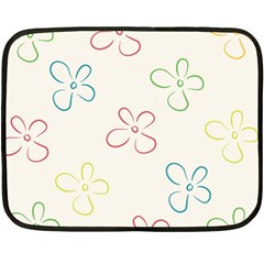 Flower Background Nature Floral Double Sided Fleece Blanket (Mini) 