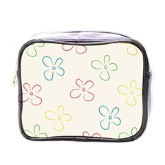 Flower Background Nature Floral Mini Toiletries Bags