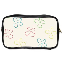 Flower Background Nature Floral Toiletries Bags