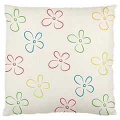 Flower Background Nature Floral Standard Flano Cushion Case (Two Sides)