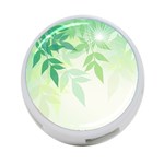 Spring Leaves Nature Light 4-Port USB Hub (Two Sides)  Back