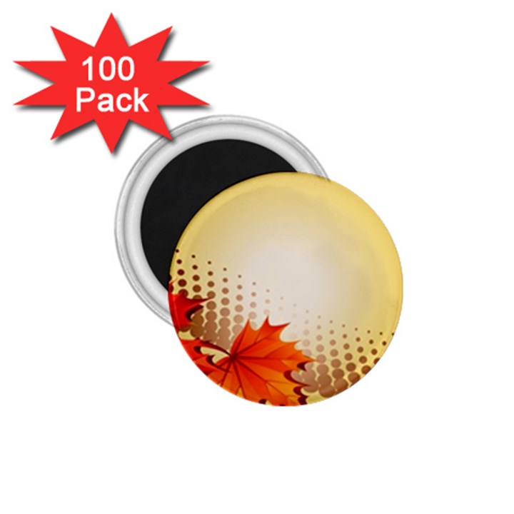 Background Leaves Dry Leaf Nature 1.75  Magnets (100 pack) 