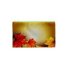 Background Leaves Dry Leaf Nature Cosmetic Bag (xs) by Simbadda