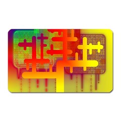 Binary Binary Code Binary System Magnet (rectangular) by Simbadda