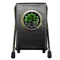 Binary Binary Code Binary System Pen Holder Desk Clocks by Simbadda