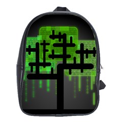 Binary Binary Code Binary System School Bags(large)  by Simbadda