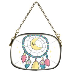 Cute Hand Drawn Dreamcatcher Illustration Chain Purses (two Sides)  by TastefulDesigns