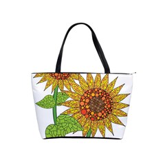 Sunflowers Flower Bloom Nature Shoulder Handbags by Simbadda