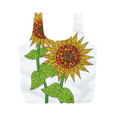 Sunflowers Flower Bloom Nature Full Print Recycle Bags (m)  by Simbadda