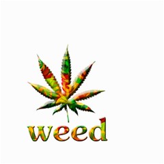 Marijuana Leaf Bright Graphic Small Garden Flag (two Sides)