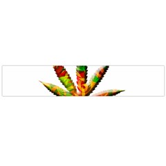 Marijuana Leaf Bright Graphic Flano Scarf (large) by Simbadda