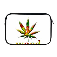 Marijuana Leaf Bright Graphic Apple Macbook Pro 17  Zipper Case by Simbadda