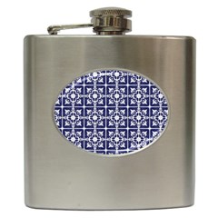 Leaves Horizontal Grey Urban Hip Flask (6 Oz) by Simbadda