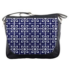 Leaves Horizontal Grey Urban Messenger Bags by Simbadda