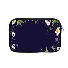 Spring Wind Flower Floral Leaf Star Purple Green Frame Apple Macbook Pro 13  Zipper Case by Alisyart