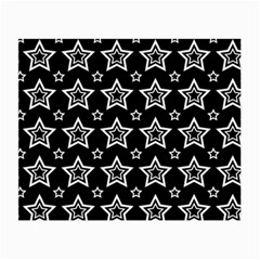 Star Black White Line Space Small Glasses Cloth by Alisyart