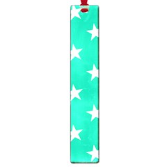 Star Pattern Paper Green Large Book Marks