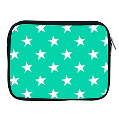 Star Pattern Paper Green Apple Ipad 2/3/4 Zipper Cases