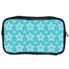 Star Blue White Line Space Sky Toiletries Bags by Alisyart