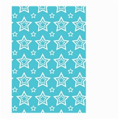 Star Blue White Line Space Sky Small Garden Flag (two Sides)