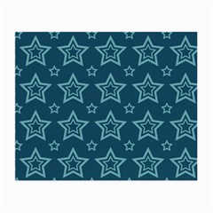 Star Blue White Line Space Small Glasses Cloth (2-side) by Alisyart