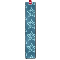 Star Blue White Line Space Large Book Marks by Alisyart
