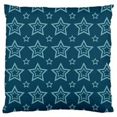 Star Blue White Line Space Standard Flano Cushion Case (two Sides) by Alisyart