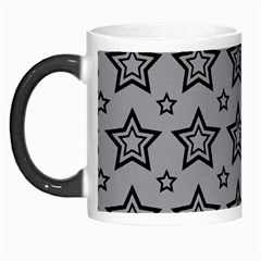 Star Grey Black Line Space Morph Mugs by Alisyart