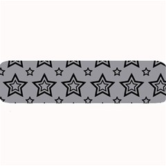 Star Grey Black Line Space Large Bar Mats by Alisyart