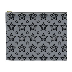 Star Grey Black Line Space Cosmetic Bag (xl)