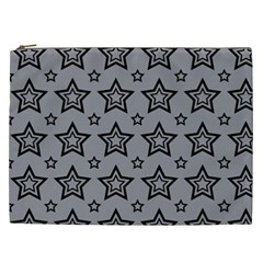 Star Grey Black Line Space Cosmetic Bag (xxl) 